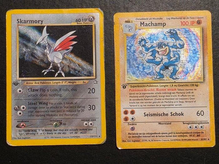 Pokémon - 2 Card - Skarmory, Machamp 8/102; 13/111 Alternate, Hobby en Vrije tijd, Verzamelkaartspellen | Pokémon