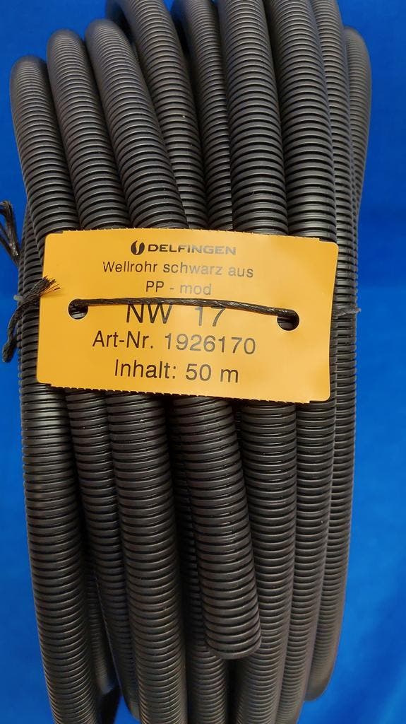 Schlemmer Ribbelbuis   NW17 met split  - UV bestendig  - 50m, Auto-onderdelen, Elektronica en Kabels, Nieuw, Oldtimer onderdelen
