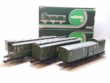 Märklin H0 - 5804/5805/5808 - Modeltrein personenwagen (3) -, Nieuw