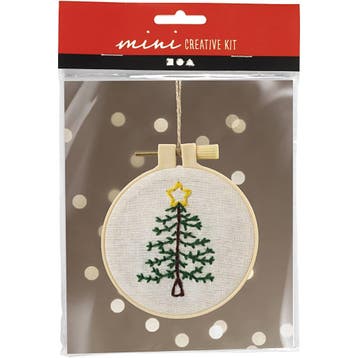 Mini Hobbyset Borduurwerk, Kerstboom, 1 doos, Nieuw
