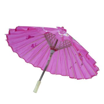 Chinese decoratie paraplu roze met bloemen - Verkleed para.., Verzenden, Nieuw