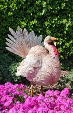Beeldje - Lifelike Turkey - IJzer, Metaal
