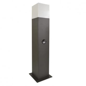 Tuin Lamp Staand Pilaar New York - E27 - 44cm - PIR Sensor, Tuin en Terras, Buitenverlichting, Ophalen of Verzenden, Nieuw