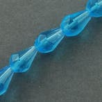 10 x facet druppel glas kraal 10 x 7 x 7mm gat: 1mm deep..., Ophalen of Verzenden, Nieuw, Kraal