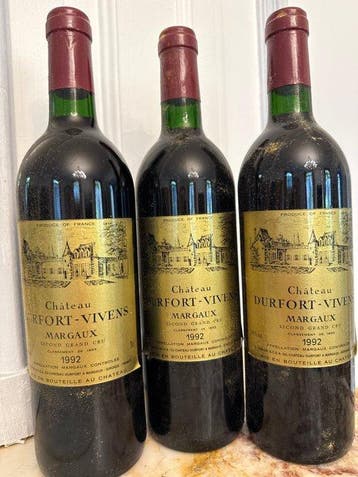 1992 Château Durfort-Vivens - Margaux 2ème Grand Cru Classé, Nieuw