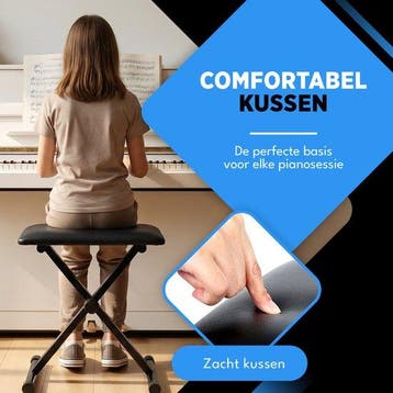2dekans | Finesse Pianokruk - Inklapbaar - in Hoogte, Ophalen of Verzenden, Zo goed als nieuw