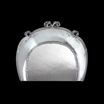 Gallia (Christofle) - Dienblad - Verzilverd - kruimelschotel