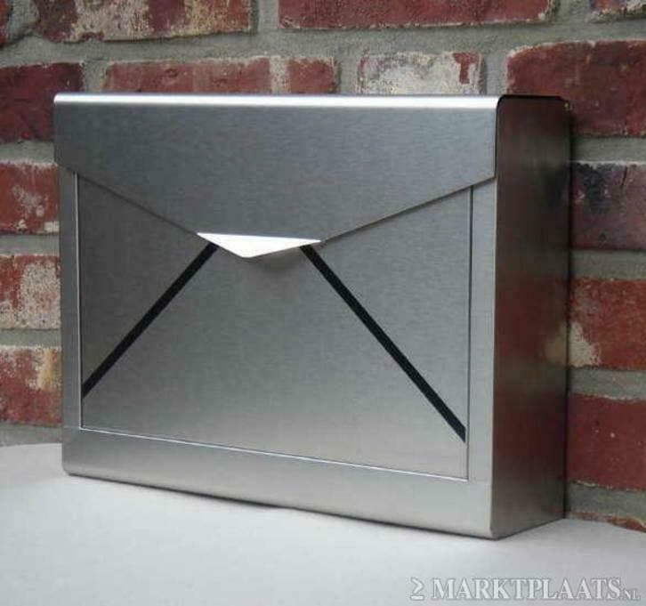 NIEUW: RVS (18/8) Design Brievenbus nu met 50% korting!, Tuin en Terras, Overige Tuin en Terras, Nieuw