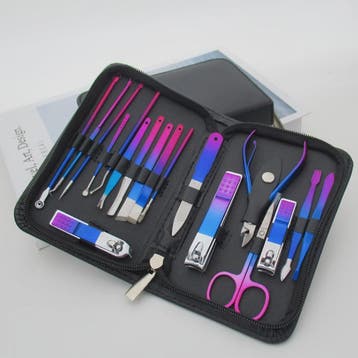 Professionele RVS Manicure & Pedicure Set (9-18 Stuks) met P, Verzenden, Nieuw