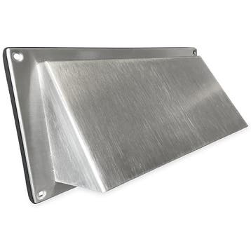Buitenluchtrooster RVS schuine kap 250 x 125mm, Verzenden, Nieuw