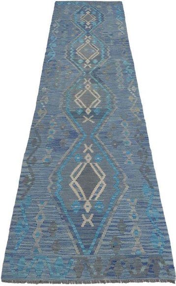 Handgeweven Designer Kelim – Afghan Design - Kelim - 302 cm, Nieuw