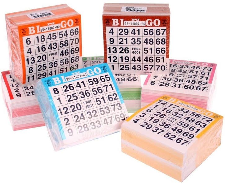 Bingokaarten (Pak 500 stuks) | Longfield - Spelonderdelen, Hobby en Vrije tijd, Gezelschapsspellen | Bordspellen, Nieuw, Verzenden