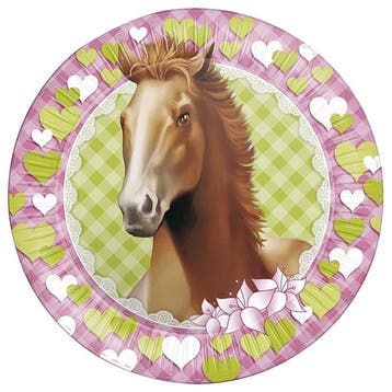 Borden Paarden 23cm 8st, Ophalen of Verzenden, Nieuw