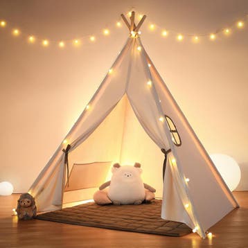 Speeltent - Kindertent - Speelhuisje - Met verlichting - Bei, Verzenden, Zo goed als nieuw