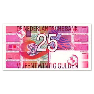 25 Gulden Roodborstje 1989 UNC, Verzenden