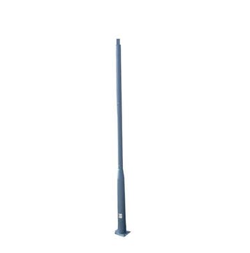 Eco-budget lichtmast met voetplaat 4m in kleur grijs, Nieuw
