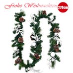 2dekans | Coast Kerstslinger Groen – 274 cm – Met 50, Diversen, Kerst, Ophalen of Verzenden, Zo goed als nieuw