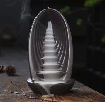 Backflow Wierookbrander – Waterfall Purple Clay Meditatie, Verzenden, Nieuw