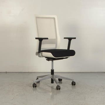 Bureaustoel Wiesner Hager POI - Zwart - Wit mesh rugleuning, Ophalen of Verzenden, Nieuw in verpakking