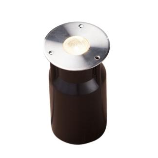 Vlonder spot | Heissner | 3 W (RVS, Warm wit, Rond), Verzenden, Nieuw