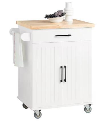 Keukentrolley met Werkblad en Kast – 74 cm Breed & Mobiel, Huis en Inrichting, Keuken | Keukenelementen, Verzenden, Nieuw