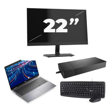 Dell Latitude 5520 -   i5-11e  16GB  - 512GB  + 1x 22 inch, Verzenden, Refurbished, 11e Generatie, Dell