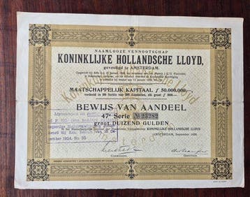 Nederland. 1000 Gulden - 1920 - Koninklijke Hollandsche
