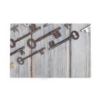 Deurmat Oude sleutels hout 75x50cm, Verzenden, Nieuw
