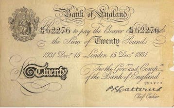 Groot-Brittannië. - 33 banknotes 1931-1938 - All white notes