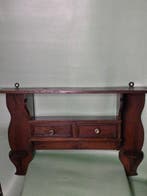 Unique Art Deco Wandrek - Kast - Hout - Karakteristieke