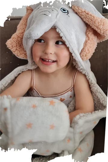 Omslag deken, Kinderdeken Olifant hooded, Ophalen of Verzenden, Nieuw, Overige maten