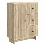 vidaXL Dressoir met lade Sonoma Eiken 66 x 34,5 x 90 cm, Verzenden, Nieuw, Overige houtsoorten, Minder dan 50 cm