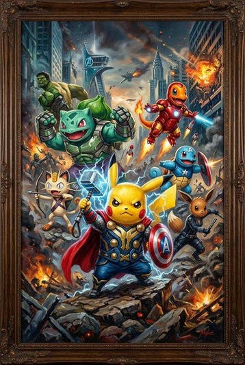 CREATIVE_HUB - Pikachu and The Avengers, Nieuw