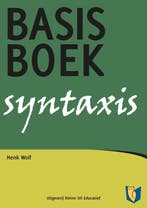 9789492190772 Basisboek syntaxis | Tweedehands, Verzenden, Zo goed als nieuw, Henk Wolf