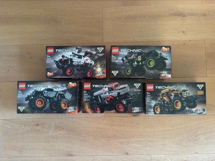 Lego Set - Technic - Technic Pull Back Monster Trucks, Kinderen en Baby's, Speelgoed | Duplo en Lego