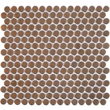 Wand Mozaïek Tegels Factory Keramiek Bronze Metallic - Ma.., Nieuw, Ophalen of Verzenden, 20 tot 40 cm, 10 m² of meer