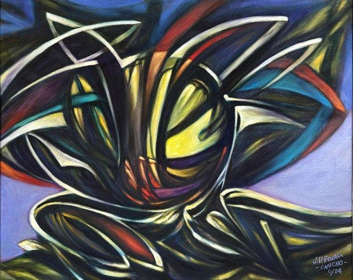 Jesús V. Faura - Abstracto, Antiek en Kunst, Kunst | Schilderijen | Klassiek