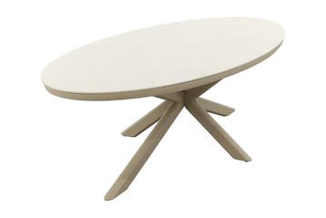 VDG Ventaro ovale tuintafel 240x115 cm. - Latte, Verzenden, Nieuw, Rond, Overige materialen
