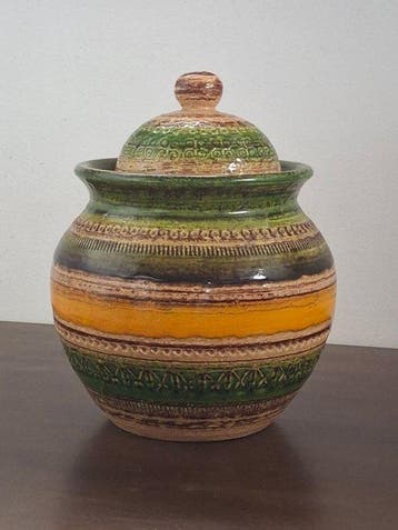 Bitossi - Aldo Londi - dekselvaas - Keramiek - Ceramiche