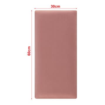 Gestoffeerde wandpanelen Carpino set van 3 fluweel 60x30 cm, Verzenden, Nieuw