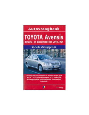 2002 - 2004 TOYOTA AVENSIS BENZINE DIESEL VRAAGBAAK