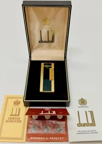Dunhill - Rollagas - Aansteker - Verguld, Emaille, Nieuw