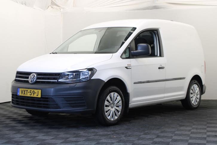 Volkswagen Caddy 2.0 TDI L1H1 Highline, Auto's, Bestelauto's, Onderhoudsboekje, Lease, Overige kleuren, Handgeschakeld, Wit, Euro 6
