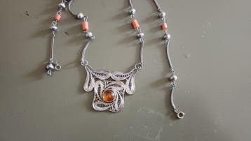 Zilver - Ketting met hanger - niet