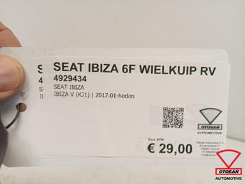 Seat Ibiza 6F 2017+ Wielkuip Modderkuip Rechts Voor Nieuw, Ophalen, Nieuw, Rechts, Seat