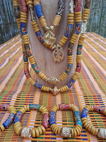 Ashanti geweven goud / Ghana verlovingsset, Ophalen of Verzenden