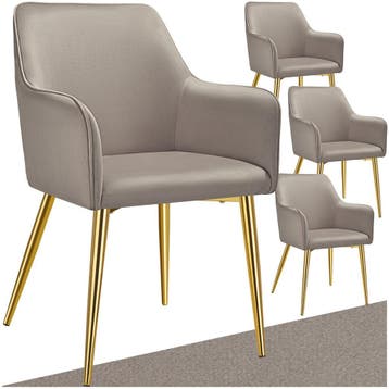 Eetkamerstoel Avane, fluweellook, gestoffeerd, Huis en Inrichting, Stoelen, Verzenden, Nieuw