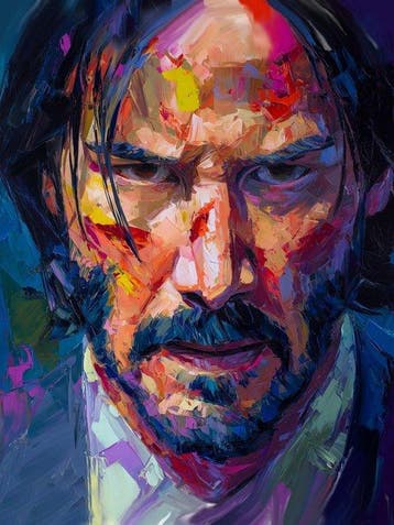 Canvas Fit - Alberto Ricardo - John Wick: El eco del hombre, Nieuw