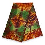 Afrikaanse stof - Groene Tie Dye PO-5019 - Polycotton - 1 ya, Ophalen of Verzenden, Nieuw