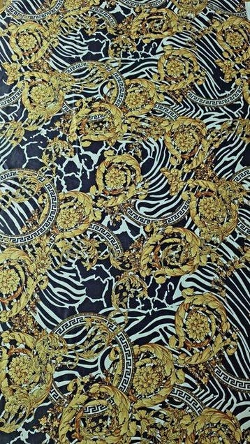 Versace - Meubelstof - 2 m - 2.8 m - Verfijnd fluweel
